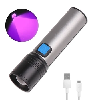 Portabil LED Lanterna UV Ultraviolete Lanterna Mini UV Lumină Neagră de Companie Petele de Urină Detector Scorpion Vânătoare Portabile USB Lumina