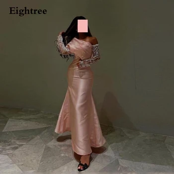 Eightree Roz Vintage Rochii De Bal Pata Strapless Abendkleider Dubai Rochii De Seara Lungi Eveniment Partid Rochie De Robe De Soirée 2022