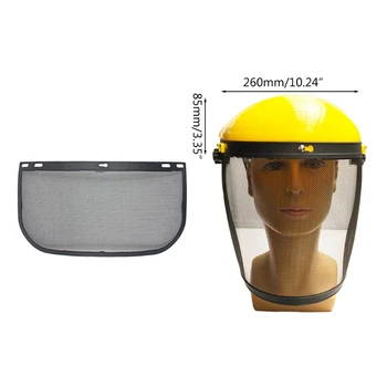 H7JF cască de protecție mască de Tăiat iarba ecran de Protecție pentru tăiere perie forestiere de Tuns iarba față mască de protecție Stencil
