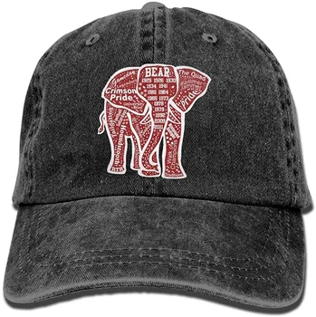 Unic Alabama Red Elephant Model De Palarie Unisex Vintage Din Bumbac Snapback Capace Barbati Baseball Cap Pălării De Bumbac Denim Capac