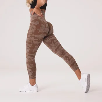MYS fără Sudură Colanti Sport Femei Fitness Push-Up Camo Pantaloni de Yoga Talie Mare Hip-ridicare Antrenament de Alergare Sport sala de Sport Colanti