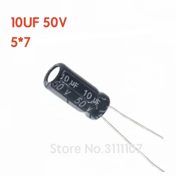 50PCS/LOT 10UF 106 50V 5*7 din Aluminiu electrolitic condensator 5*7 Condensator Electrolitic 106 50v 10uf