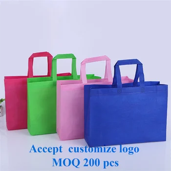 20 de piese Noi Wholesales reutilizabile non țesute saci /pungi de cumpărături/ sacoșe promoționale accepta LOGO-ul personalizat