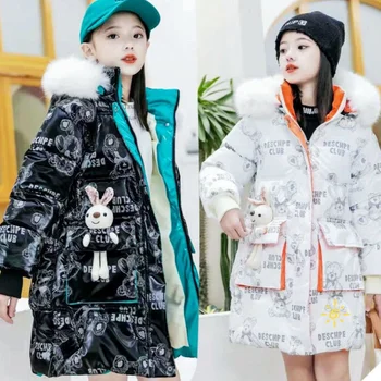 2022 Îmbrăcăminte de Iarnă Student Fete de Moda Sacou din Bumbac pentru Copii Haine de Printesa Îmbrăcăminte de 15 Ani Casual Drăguț coreeană Straturi