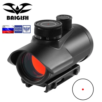 BAIGISH Red Dot Vedere domeniul de Aplicare Holografic 1x30mm 11mm & 20mm Weaver Șină de Montare pentru Tactice de Vanatoare Optica