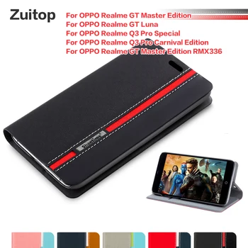 PU Caz Telefon din Piele Pentru OPPO Realme GT Master Edition Caz Flip Pentru OPPO Realme T3 Pro Caz Special Silicon Moale Capacul din Spate