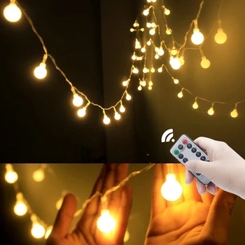 Fairy Șir de Lumini de 1,5 M-30M Bile Ghirlandă cu LED-uri Baterie USB 220V Operat Nunta de Crăciun în aer liber pentru Camera de Decorare Dormitor