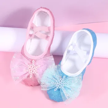 Nouă Fete Pantofi De Balet Pentru Copii Bowknot Pantofi De Dans Yoga, Gimnastică Plat, Papuci De Casă Cald Dans Spectacol De Balet Interior Yoga Pantofi De Dans