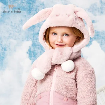 DBM15617 dave bella iarna nou-nascut fete drăguț bunny pălărie băieți fete de moda tricotate capac