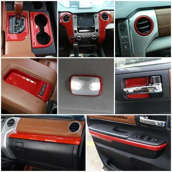 ABS Rosu styling Auto Pentru Toyota Tundra 14-21 Masina modificarea tapiterie interior benzi de acoperire cadru trim benzi Autocolante Accesorii Auto