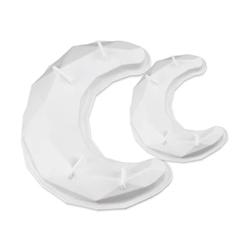 3D Diamond Crescent Mouse-ul Mucegai Silicon Luna în Formă de Bicarbonat de Mucegai de uz Casnic Decor Interior Lumanare Aromatherapy Mucegai
