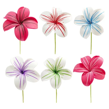 10buc/pachet 7 CM 6 culori Spumă tiare păr aleg femeile să poarte accesorii de par Hawaii flori tropicale