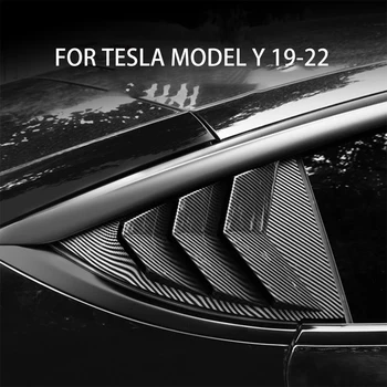 Masina Din Spate Triunghi Fereastra Autocolant Nuante Pentru Tesla Model Y 2019 20 21 22 Jaluzele Decor Capac Obturator Umbrelă De Soare Accesorii Auto