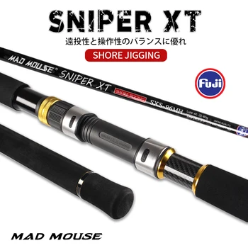 Top MADMOUSE Sniper XT 2.9 m 96H/96MH Fuji Piese Cross Carbon Mal Jigging Rod Atrage 20-120g PE 1-5# apa Sărată a Oceanului Popping Rod