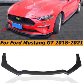Spoiler fata Buze Pentru Ford Mustang GT Adăuga NUMAI pe Partea Separator Deflector Body Kit Paznici 2018 2019 2020 2021 Accesorii Auto