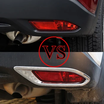 Carmilla ABS Cromat Mașină de Ceață Spate Lumini Capacul Lămpii de Ceață Cadru Sticke pentru Honda Vezel HR-V HRV 2014 2015 2016 2017 Accesorii