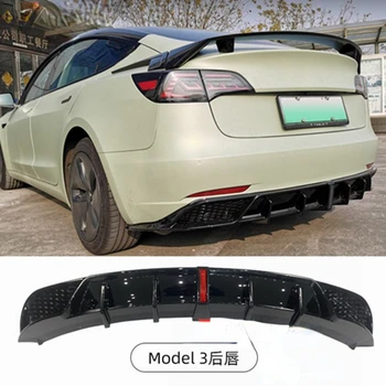 Pentru Tesla Model 3 2019 2020 20212022 Fibra de Carbon Fata Bara Spate Difuzor Spoiler Partea de Corp Fusta kit Accesorii Auto