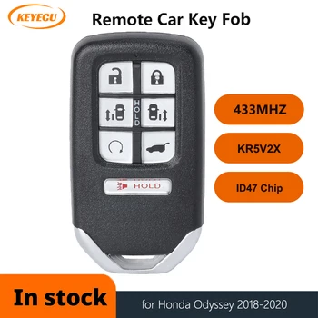 KEYECU KR5V2X Inteligent de Control de la Distanță Cheie Auto pentru Honda Odyssey 2018 2019 Fob 7 Butoane 433MHz 72147-THR-A31/72147-THR-A21