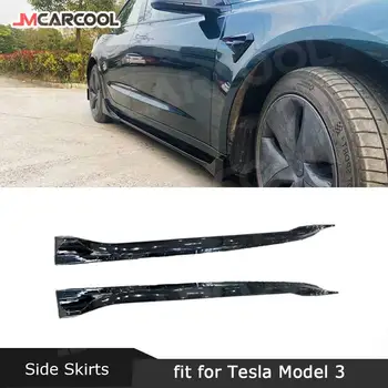 ABS praguri Laterale pentru Tesla Model 3 praguri Laterale Fusta Extensie Panou Prag Body Kit Buze Repartitoare Anti-accident Auto Styling