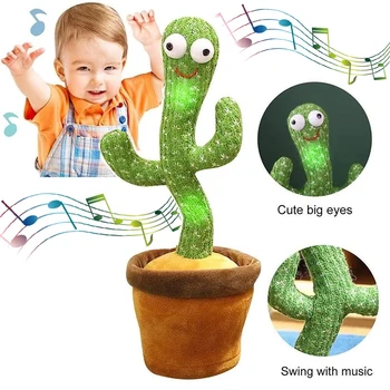 2021 Vorbesc Jucărie Dans Cactus Papusa Vorbi De Înregistrare A Sunetului Repeta Jucărie Kawaii Cactus Jucarii Copii, Educație Pentru Copii Jucarie Cadou