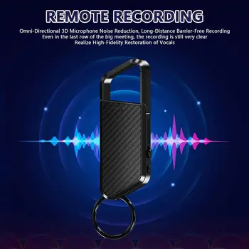 Mini Dictafon de Reducere a Zgomotului Digital Audio Recorder de Voce-Activat Stilou de Înregistrare Portabil Cârlig Breloc Întâlnire Recorder MP3