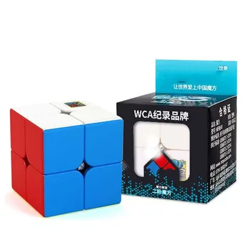 Jucarii educative 2x2x2 Mini Cub de Buzunar Viteza 2x2 Cub Magic Profesie Cub de Jucărie pentru Copii Rubix Cube Anti-anxietate Jucărie