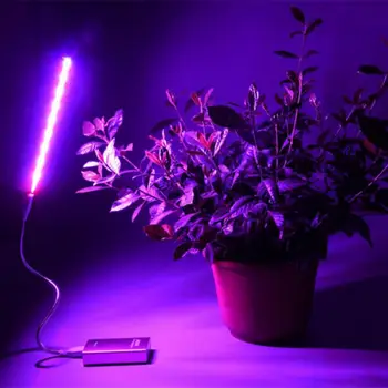 USB de Creștere a Plantelor Lămpi cu LED-uri Cresc Light 5730 Spectru Complet cu LED-uri Pentru Flori Hidroponice de Plante cu efect de Seră de Gradina 5V 2.5 W