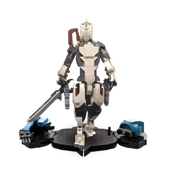 MOC Joc Warframed Excalibur Mecha Blocuri Set de Războinic Spadasin Robotului Serie Cărămizi de Jucărie Pentru Copii Cadou de Ziua de nastere