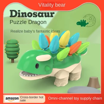 Copilul este Concentrația de Formare Jucării; Educație Timpurie; 1-3 ani Copii Coordonarea Ochi-Mana; Dinozaur Jucarii