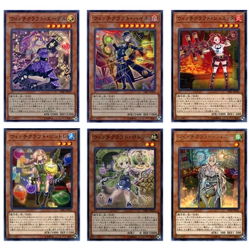 81Sheets/set Yu-Gi-Oh Infinity Chasers Punte Carte Witchcrafter Genni Joc de Colectare de cărți de Joc Carte de Copii, Cadou Jucarii