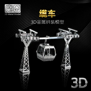 STAR 3D Metal Puzzle Cablu Model de Masina Kituri DIY cu Laser a Asambla Puzzle-uri pentru Adulți, Jucării de Învățare pentru Copii Nanyuan FIER