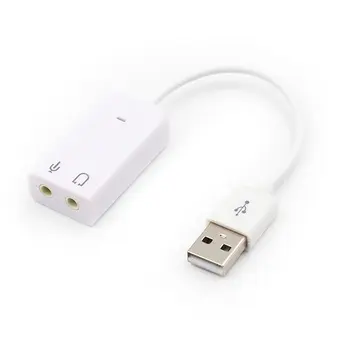 Extern placa de Sunet USB 3D Virtual pe 7.1 Canale Audio placa de Sunet Adaptor Plug & Play Pentru PC Desktop, Laptop, Notebook.