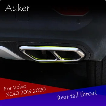 Auto styling-Spate, Gât Evacuare Coada Conducte Capacul tobei de Eșapament Vârful Capacului Ornamental Accesorii Pentru Volvo XC40 2019 2020 2021
