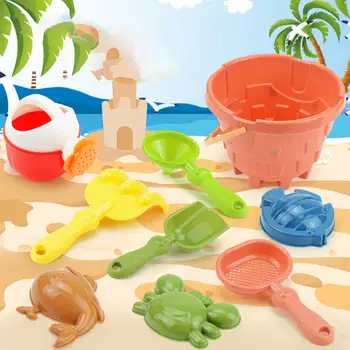 9 Buc Plaja De Nisip Jucărie Set Găleată Lopata Lopata Grebla Apă Instrument De Nisip În Aer Liber De Vară Joc Pentru Copii Cadouri Pentru Copii, Copii Mici, Băieți Și Fete