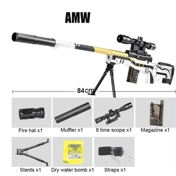 Manual M416 AWM Pusca Pistol de Jucărie 98K AWM Apă Gel Blaster Pistol în aer liber, Joc de AirSoft Arme Jucarii Pentru Băiat Adulți