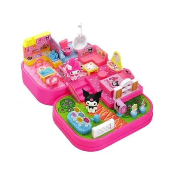 Sanrio Melodia Mea Acasa Fete Pretinde Casă De Joacă Jucării De Asamblat Casa Set Mobilier Copii Cadouri De Craciun