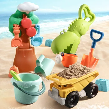 Plaja Jucarii Pentru Copii de 5-17pcs Plajă pentru Copii Joc Jucarii pentru Copii Sandbox Set Kit de Vara Jucarii pentru Plaja de Nisip Joc de Apă Joc Coș