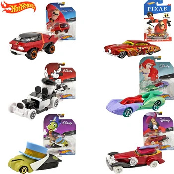 Hot Wheels Disney Ariel Aladdin Berauty și Bestia Mașină de Jucărie pentru Copii Diecast 1:64 Model de Mașină de Jucărie Cadouri de Craciun pentru Copii