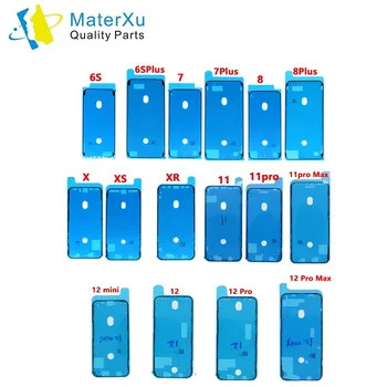 MasterXu Piese Originale Impermeabil LCD Ecran Autocolant Adhensive Frame Ramă de Etanșare Bandă Lipici pentru iPhone 6S 7 8 X 11 12 13 Pro Max