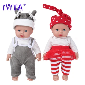 IVITA WG1505 30cm 1100g de Înaltă Calitate, Corp Plin de Silicon Renăscut Baby Dolls Realist Gemeni Bebe Jucarii de Educație Timpurie pentru Copii