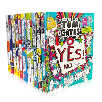 10 Cărți/set Tom Gates Copii Broșuri Educative Amuzante și plină de umor Manga Seturi de Carte În limba engleză, Poveste de benzi Desenate Carte Capitolul