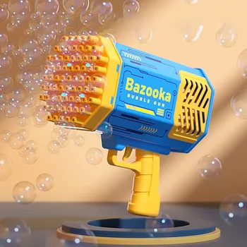 Noi 69 Găuri De Mestecat Bazooka Pistol Electric Gatlin Masina De Bule De Săpun Bule De Apă Filtru De Suflantă Jucării De Grădină În Aer Liber Pentru Copii Jucarii