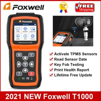 Foxwell T1000 OBD2 TPMS Declanșator pentru a Activa Programul Instrumente Senzori TPMS Verificați Presiunea în Anvelope Sistemul de Monitorizare Tester de Diagnosticare Instrument