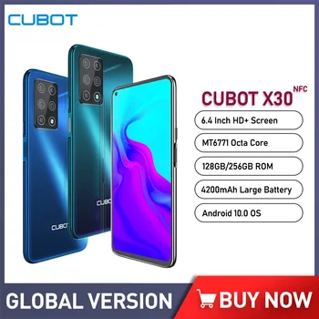 Cubot X30 6.4 Inch FHD Telefon Mobil Helio P60 Android 10 Smartphone 48MP Cinci Camere 8GB+256GB telefon Mobil Global Versiune 4200mAh