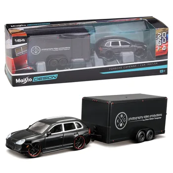 Maisto 1:64 Porsche Cayenne / Auto Remorcă model de simulare pe model de masina aliaj masina jucărie de sex masculin colecție cadou