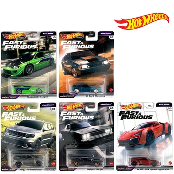 Hot Wheels GBW75 Fast Furious 11 Dodge Charger Mitsubishi Eclipse 92 Ford Mustang Jeep Grand Cherokee 1:64 din Metal turnat sub presiune Masina de Jucărie