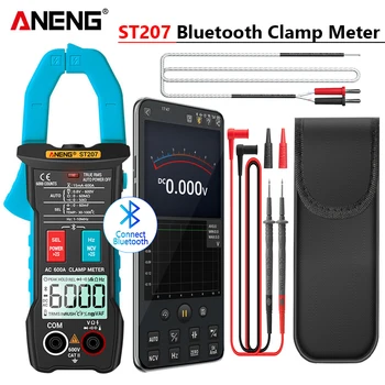 ST207 Digital Bluetooth Smart Multimetru ampermetric 6000 Conta True RMS DC/AC Tester de Tensiune AC Curent Hz Capacitate Ohm TEST