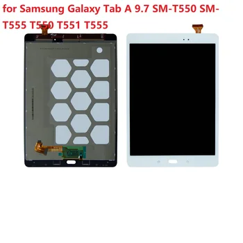 noul ecran pentru Samsung Galaxy Tab a 9.7 SM-T550 SM-T550 T555 T551 T555 Display LCD Touch Screen Digitizer Asamblare