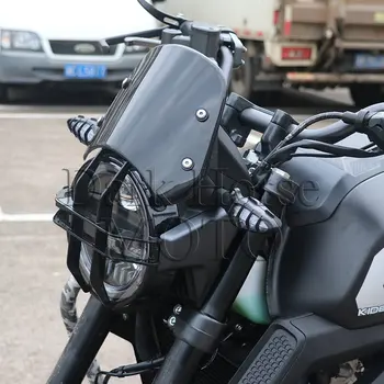 Motocicleta Mic Parbriz Parbriz Modificat Retro Parbriz Fata Negru Pentru Zontes GK 125 / GK 155 / GK 125X