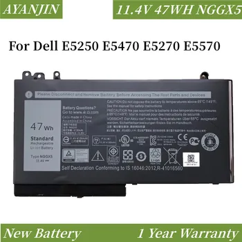 Noi 11.4 V 47Wh NGGX5 Bateriei Pentru Dell E5250 E5470 E5270 E5570 JY8D6 954DF 0RDRH9 0JY8D6